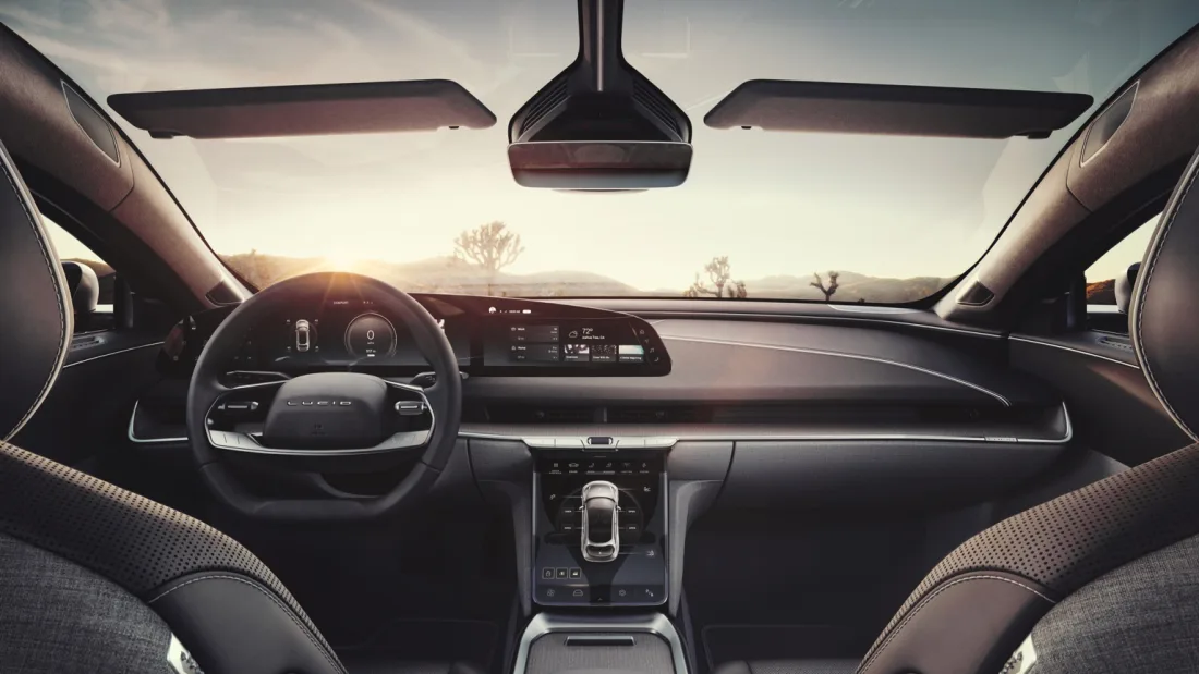 Lucid Air dashboard